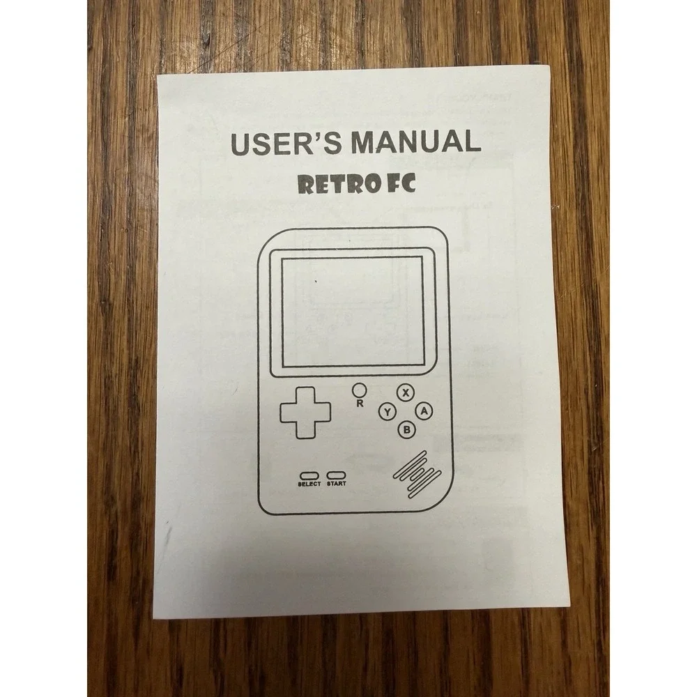 Retro FC Plus Portable Handheld Game Console Backlit Rechargeable TV Play Black